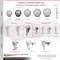Service Caster 3.5 Inch SS Gray Polyurethane Swivel 1/2 Inch Threaded Stem Caster Set Brake SCC SCC-SSTS20S3514-PPUB-TLB-121315-4 - alternate 2